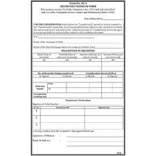SHARE TRANSFER FORM SH-4 AS PER CO